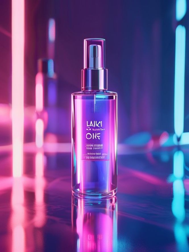 时尚科幻感的智能护肤视觉